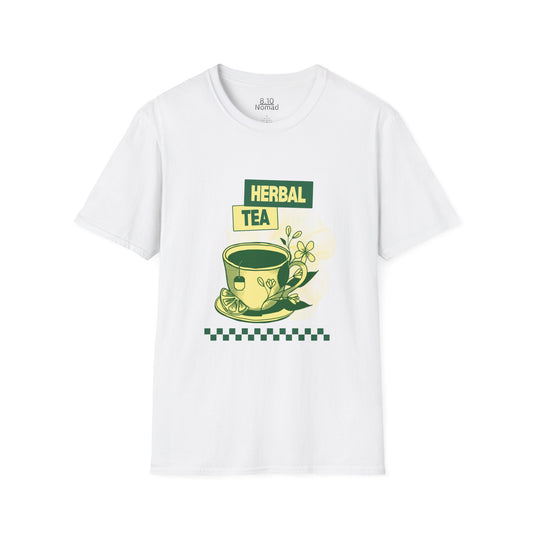 Herbal Tea Tee - Retro Illustration Graphic T-Shirt
