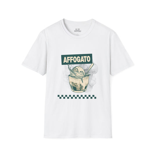 Affogato Ice Cream Tee - Retro Illustration Graphic T-Shirt