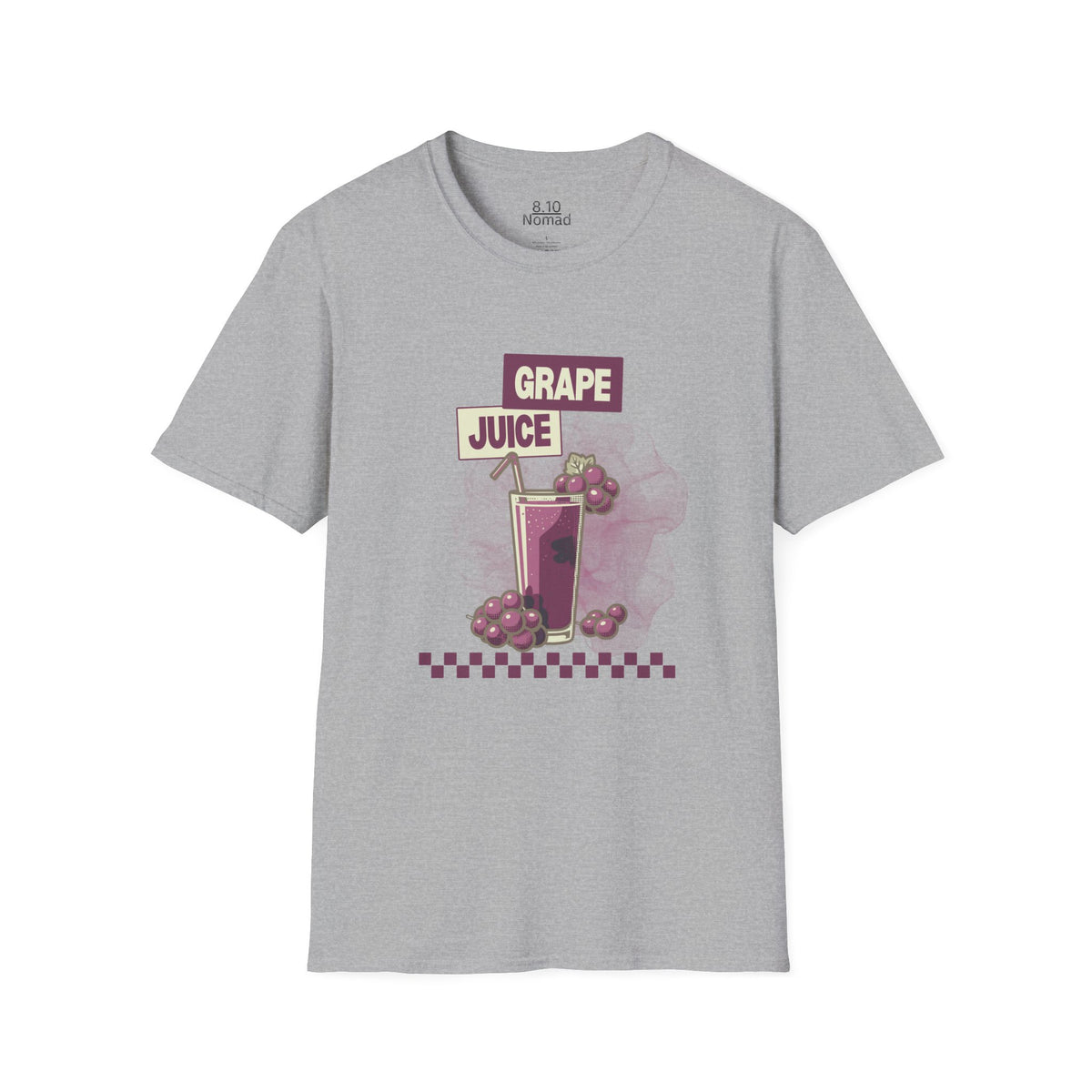Grape Juice Tee - Retro Illustration Graphic T-Shirt