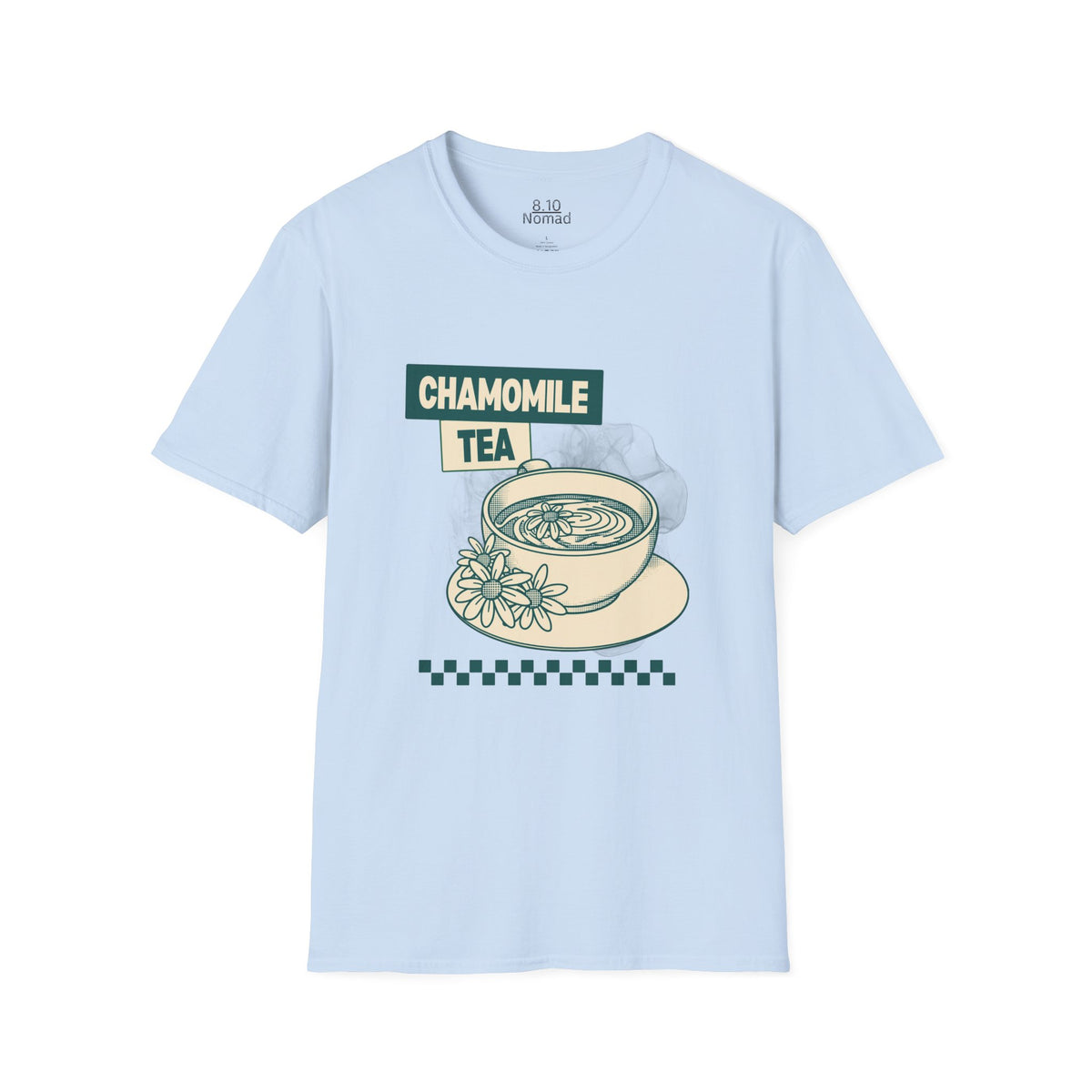 Chamomile Tea Cup Tee - Retro Illustration Graphic T-Shirt