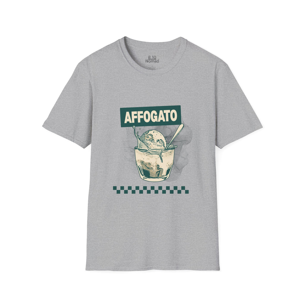 Affogato Ice Cream Tee - Retro Illustration Graphic T-Shirt