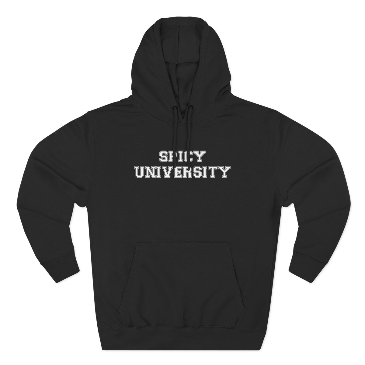 Spicy University Hoodie - Funny Minimalist Text Sweatshirt Gift