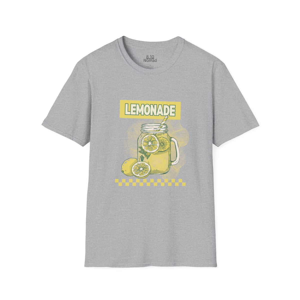 Lemonade Mason Jar Tee - Retro Illustration Graphic T-Shirt