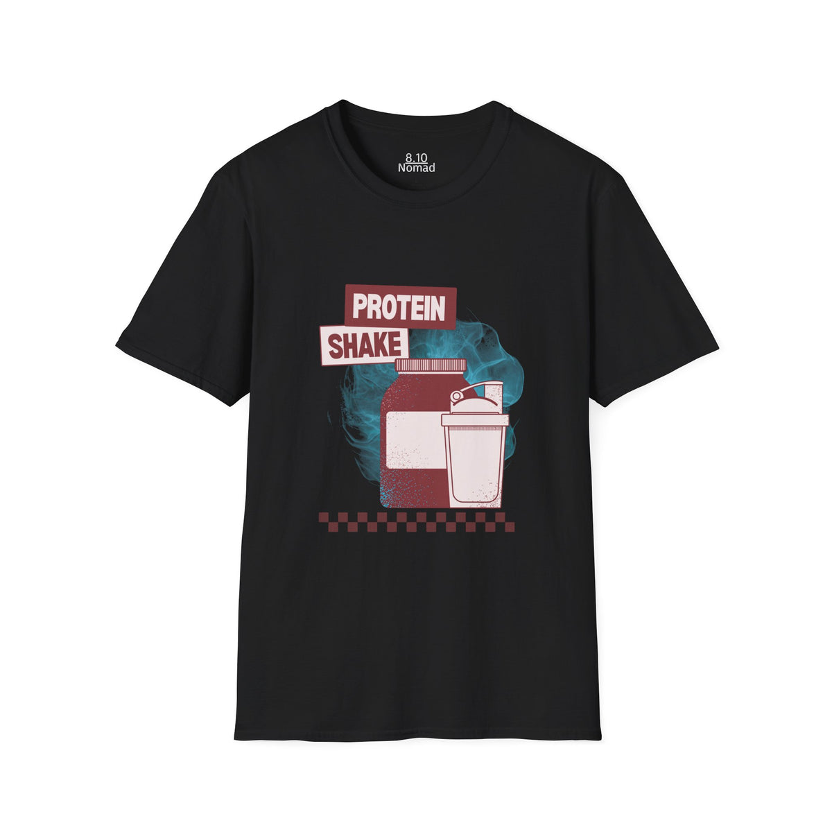 Protein Shake Tee - Retro Illustration Graphic T-Shirt