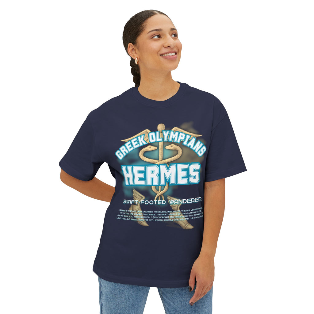 Hermes Mythology Graphic Tee — Greek Pantheon Inspired Design