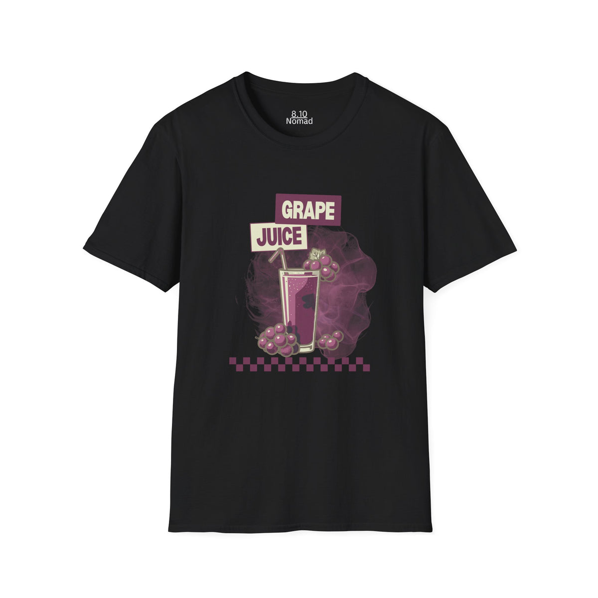 Grape Juice Tee - Retro Illustration Graphic T-Shirt