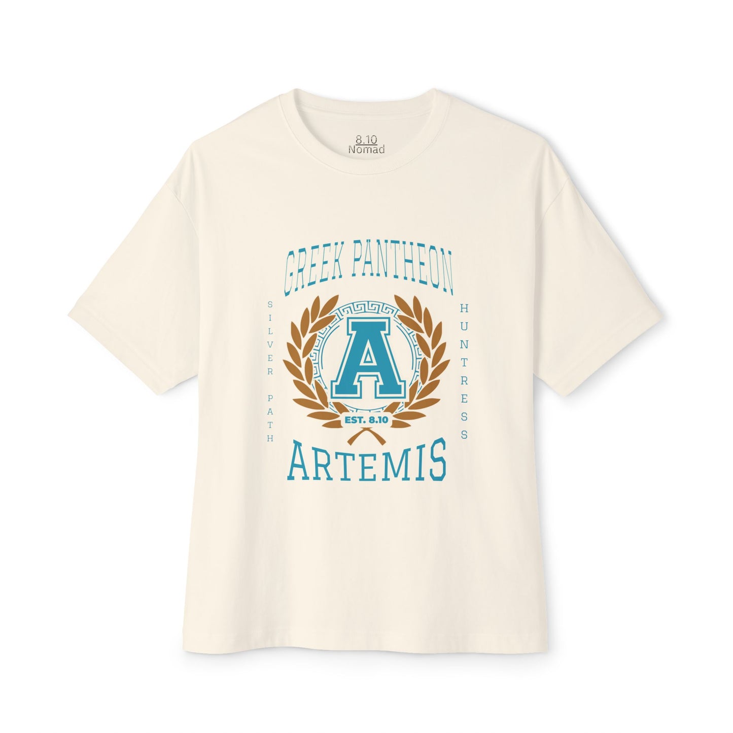 Artemis Pantheon Tee — Greek Mythology Oversized Boxy T-Shirt