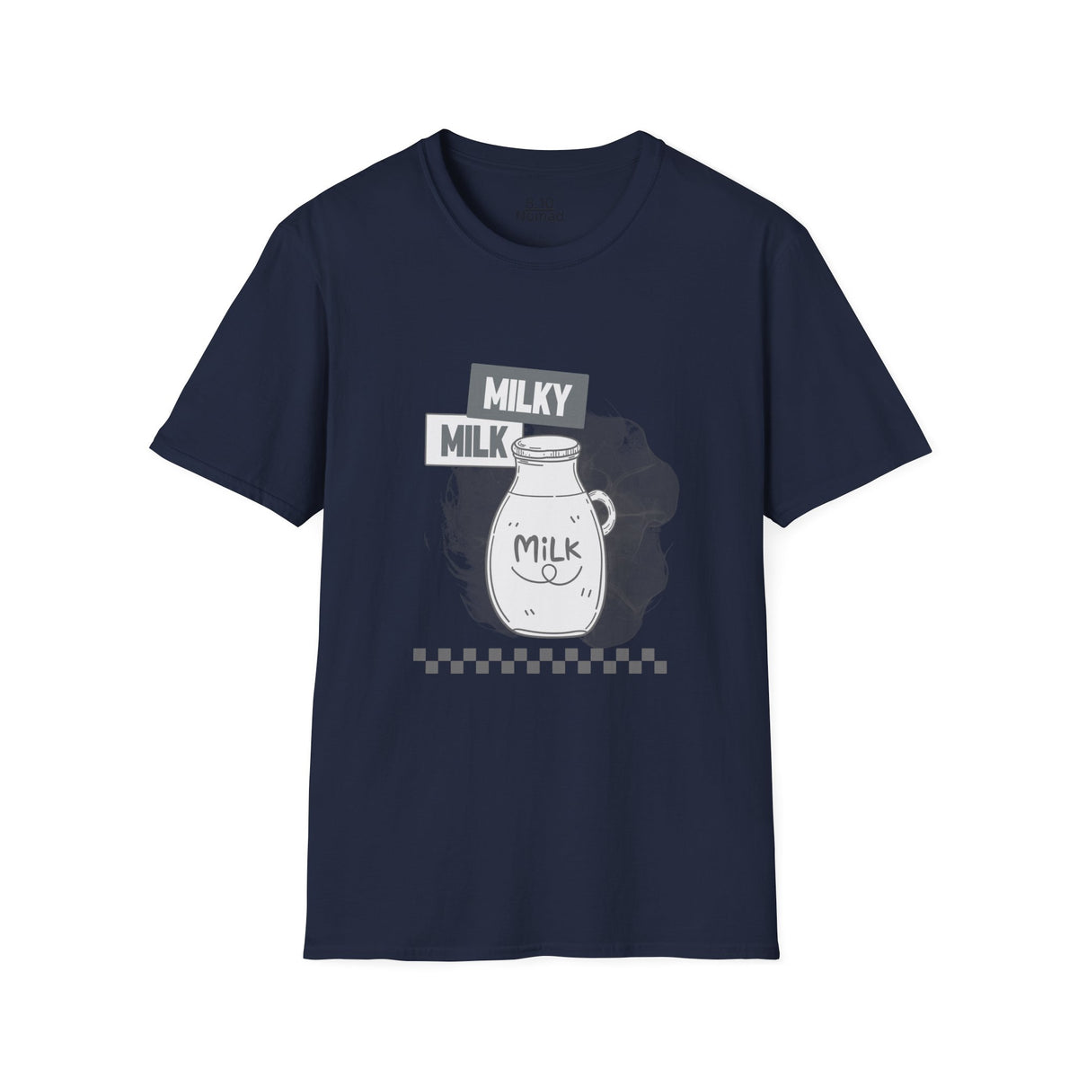 Milky Milk bottle Tee - Retro Illustration Graphic T-Shirt