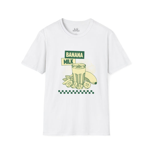 Banana Milk Tee - Retro Illustration Graphic T-Shirt
