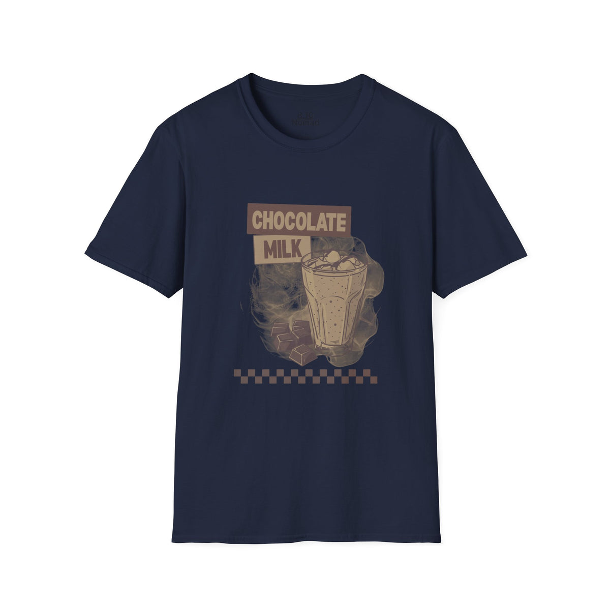 Chocolate Milk Glass Tee - Retro Illustration Graphic T-Shirt