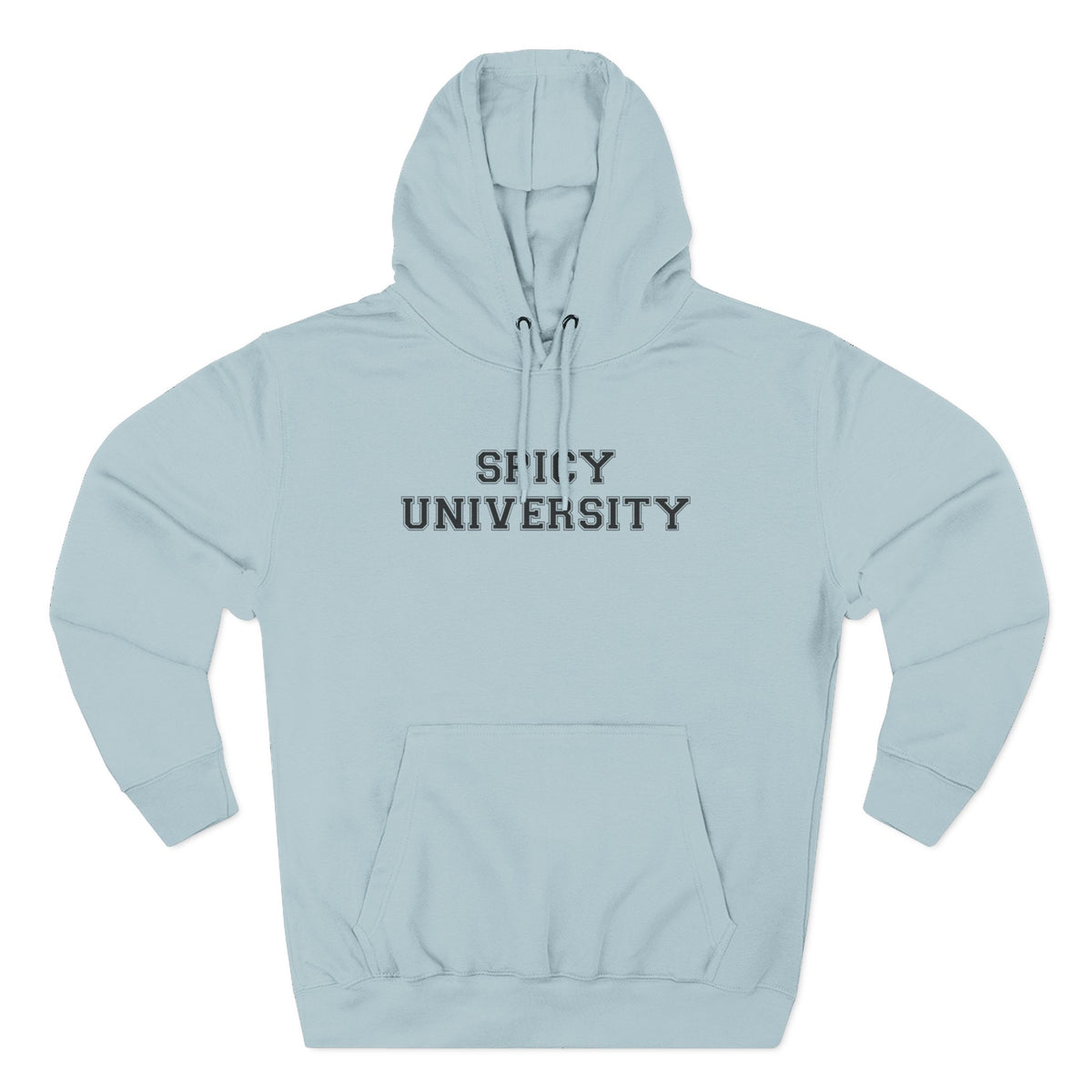 Spicy University Hoodie - Funny Minimalist Text Sweatshirt Gift