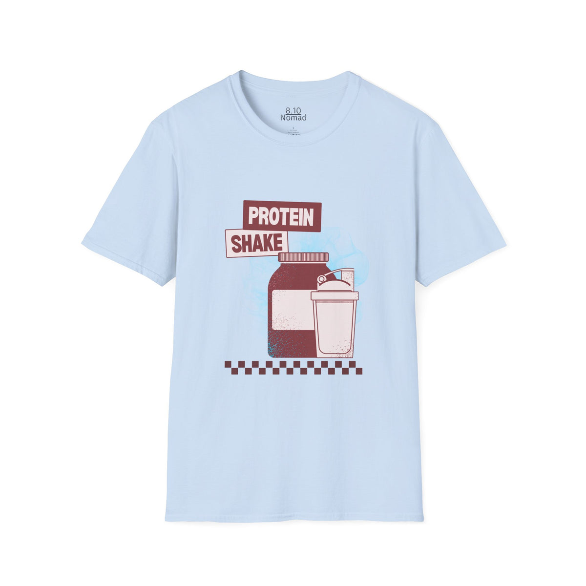 Protein Shake Tee - Retro Illustration Graphic T-Shirt