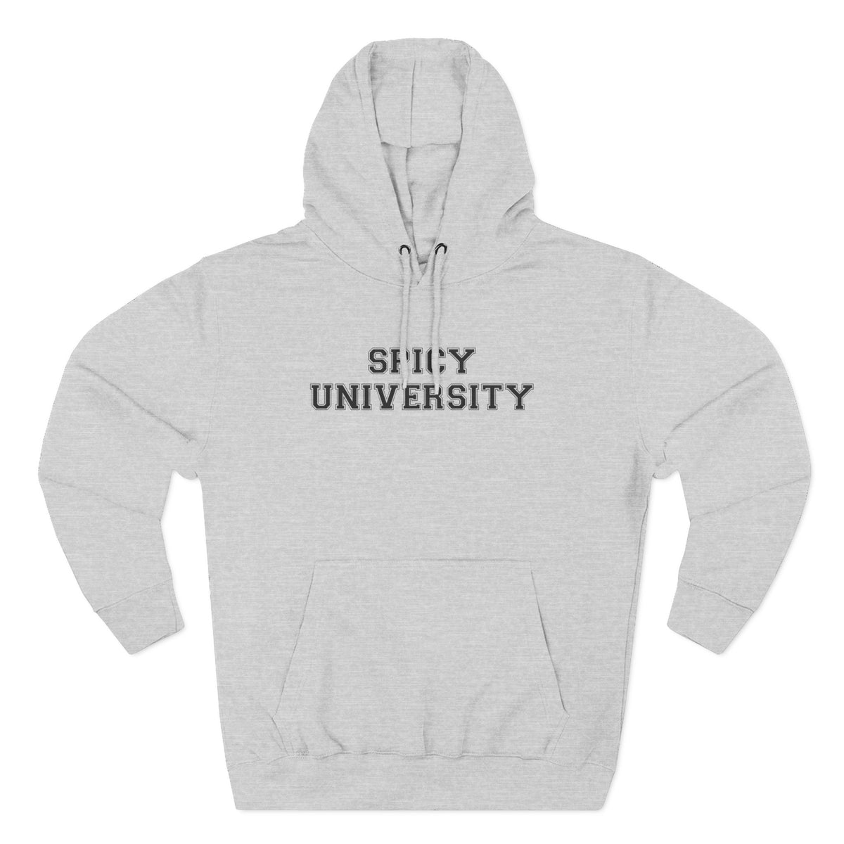 Spicy University Hoodie - Funny Minimalist Text Sweatshirt Gift