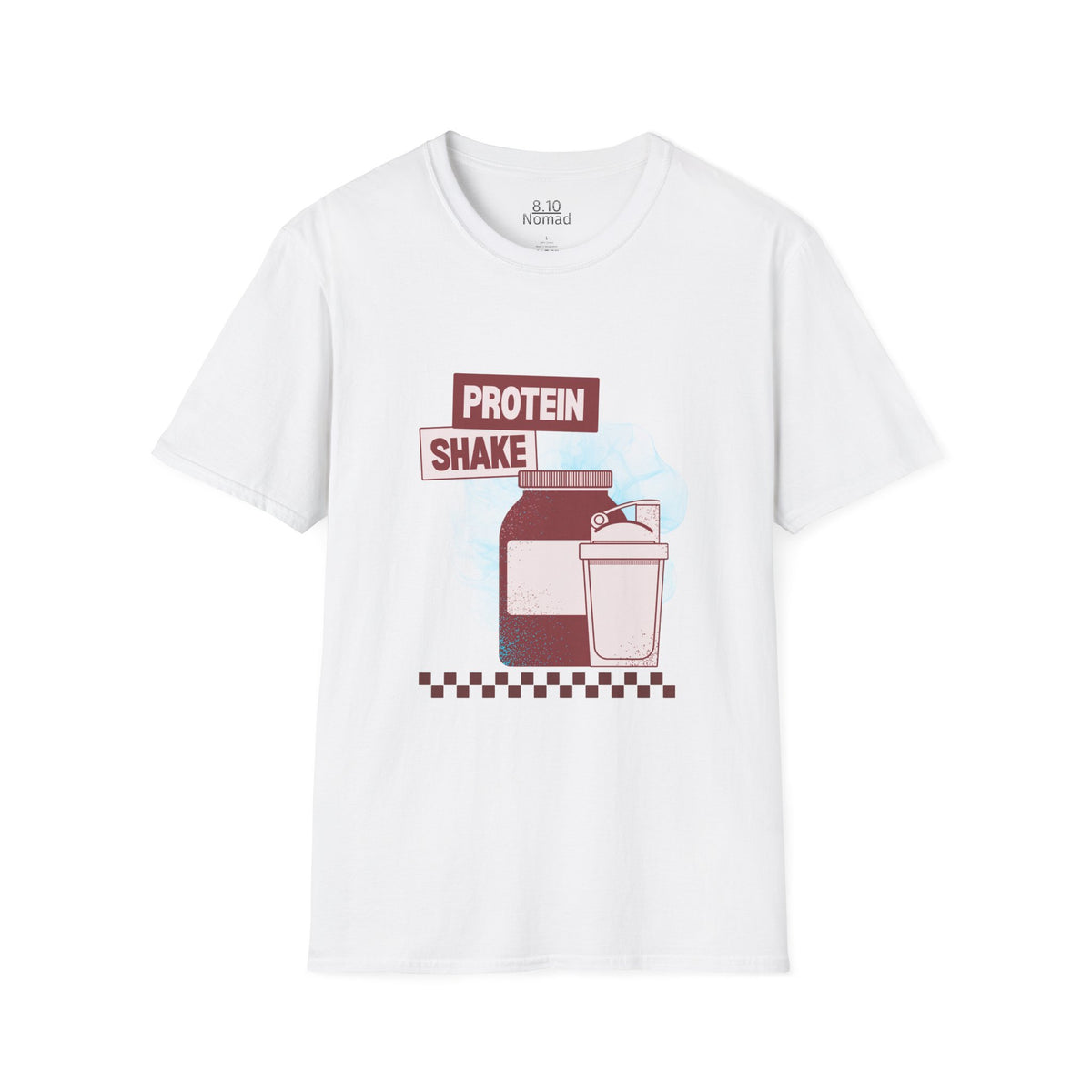 Protein Shake Tee - Retro Illustration Graphic T-Shirt