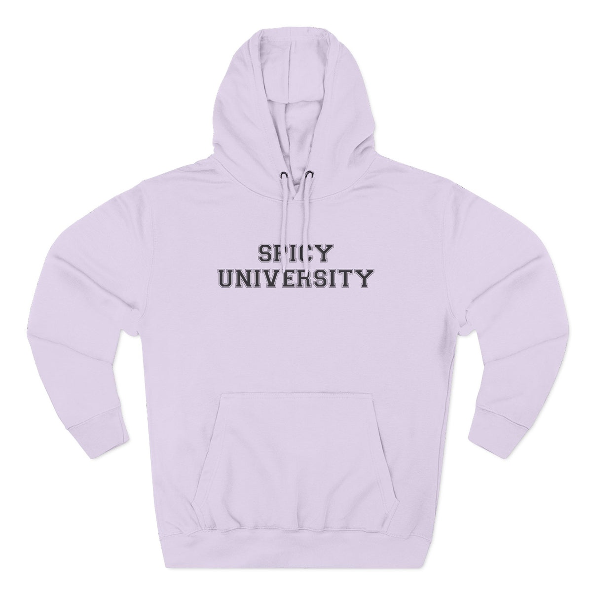 Spicy University Hoodie - Funny Minimalist Text Sweatshirt Gift