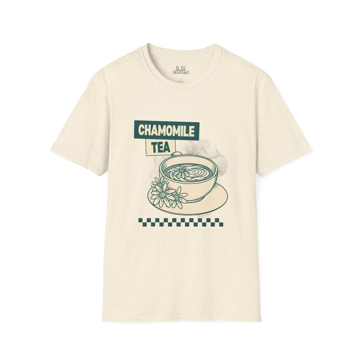 Chamomile Tea Cup Tee - Retro Illustration Graphic T-Shirt