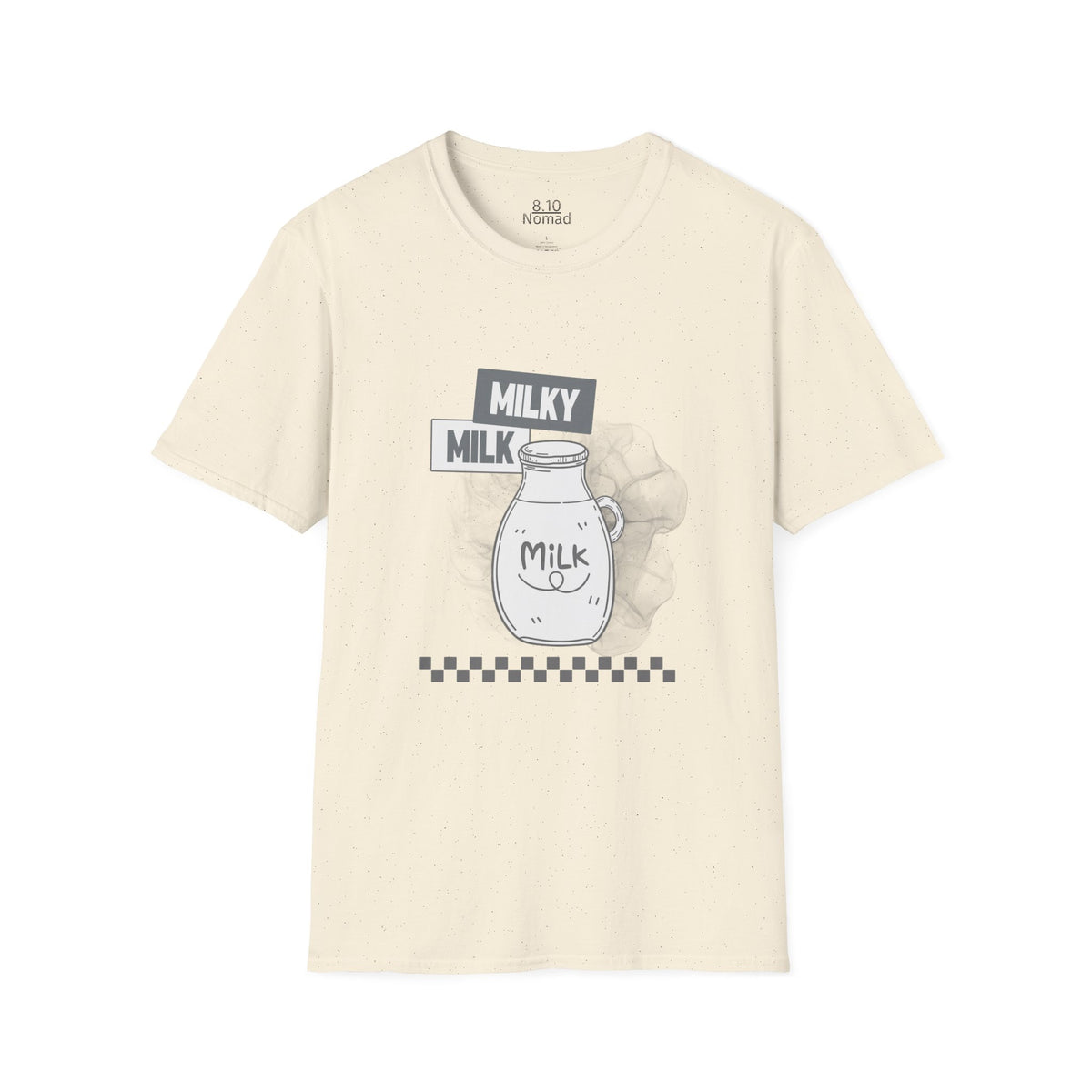 Milky Milk bottle Tee - Retro Illustration Graphic T-Shirt