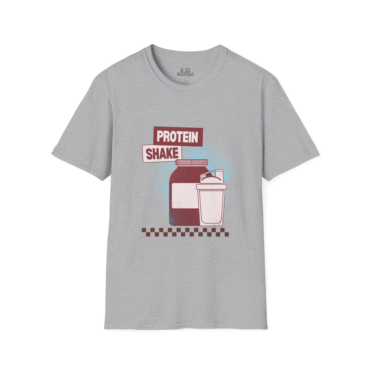 Protein Shake Tee - Retro Illustration Graphic T-Shirt