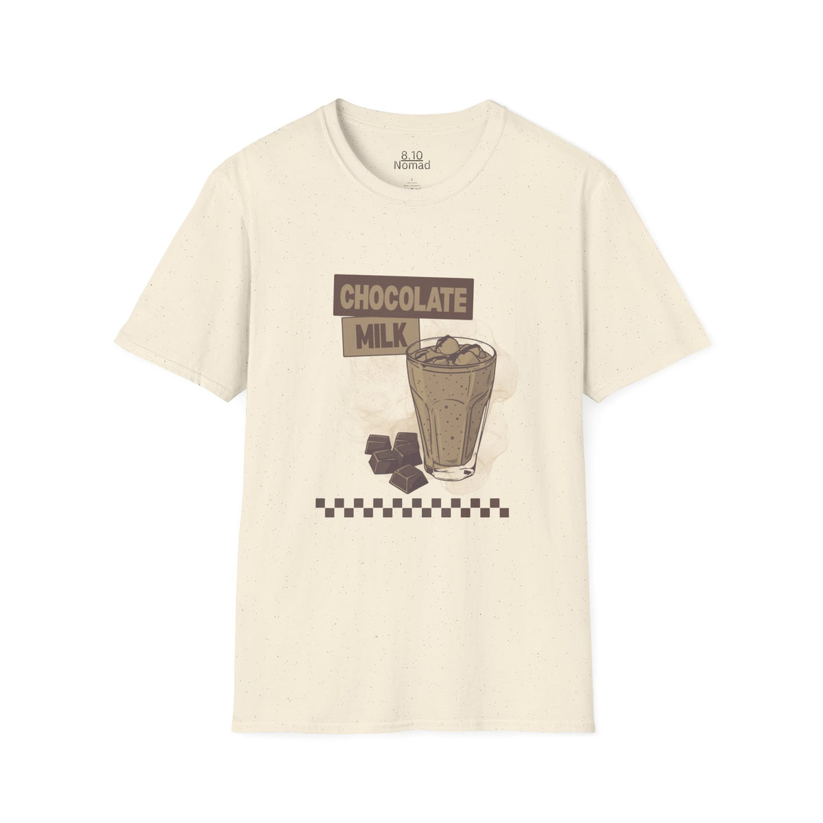 Chocolate Milk Glass Tee - Retro Illustration Graphic T-Shirt