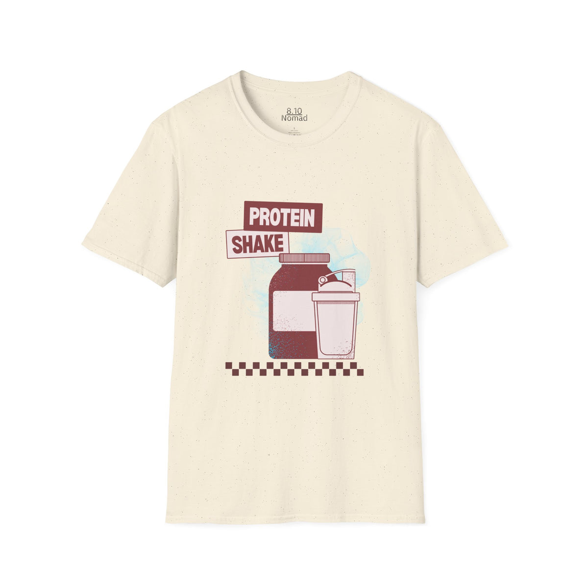 Protein Shake Tee - Retro Illustration Graphic T-Shirt