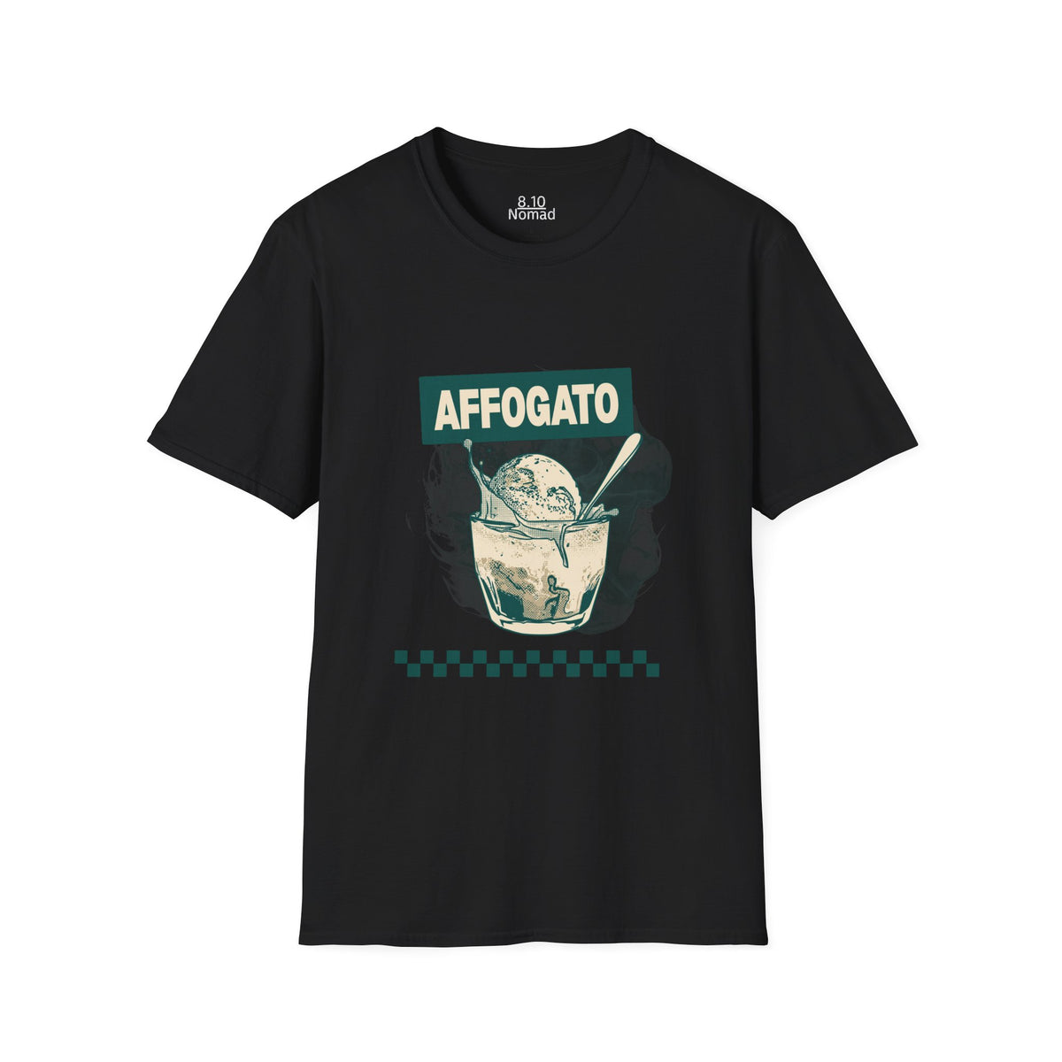 Affogato Ice Cream Tee - Retro Illustration Graphic T-Shirt