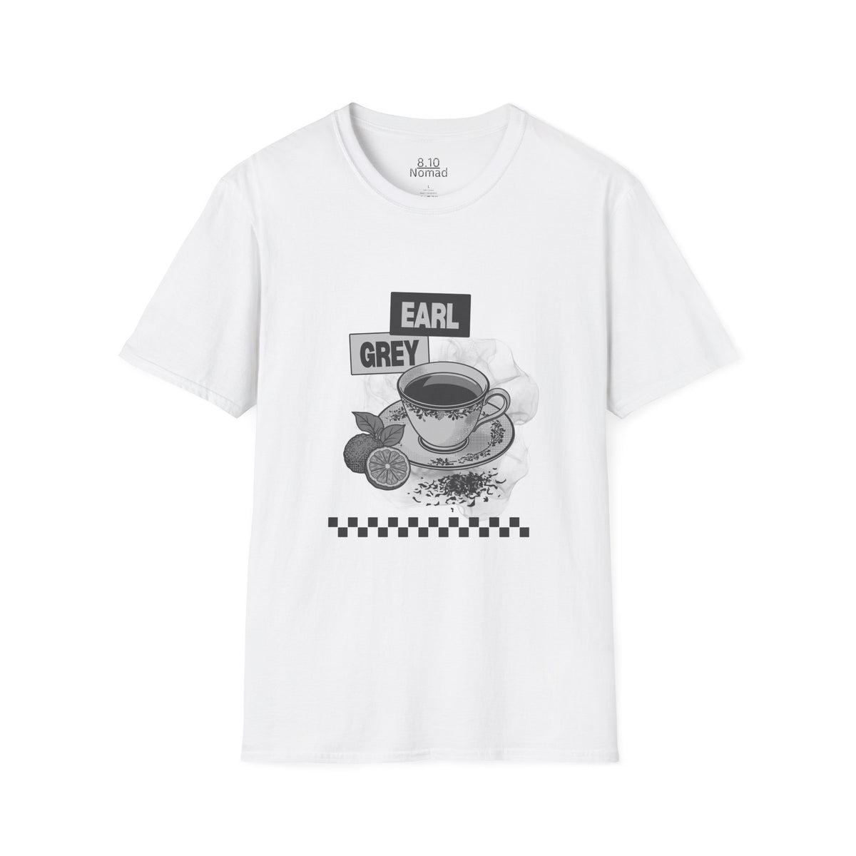 Earl Grey Tea Tee - Retro Illustration Graphic T-Shirt