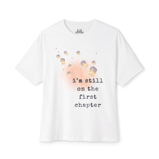 Oversized Tee — "I'm still on the first chapter"