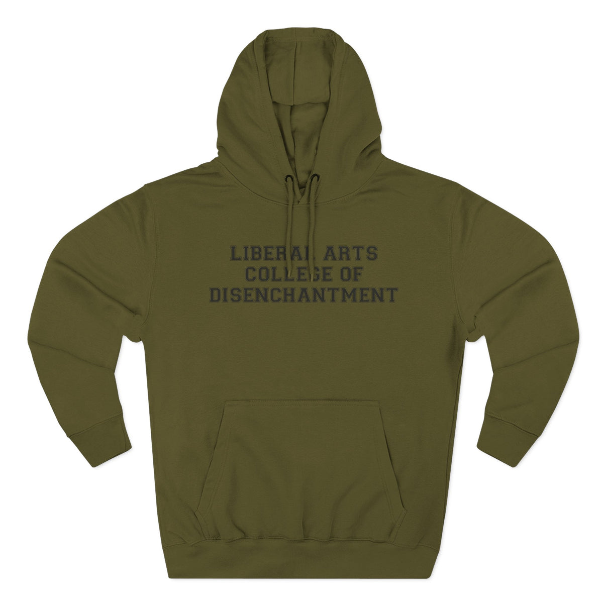 Liberal Arts College of Disenchantment Hoodie - Funny Minimalist Text Sweatshirt Gift