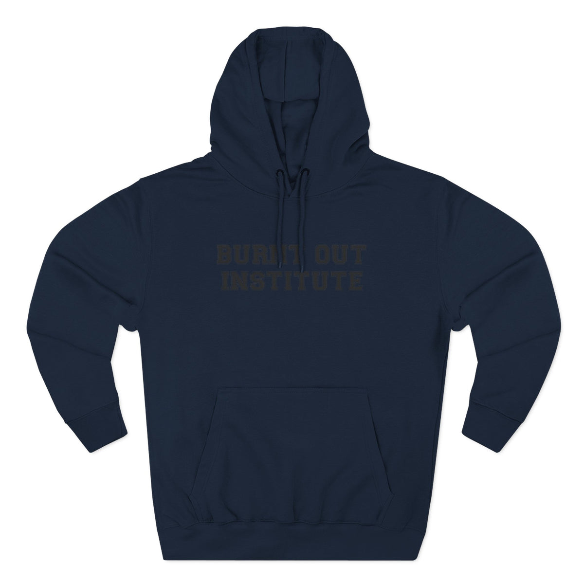Burnt Out Institute Pullover Hoodie - Funny Minimalist Text Sweatshirt Gift