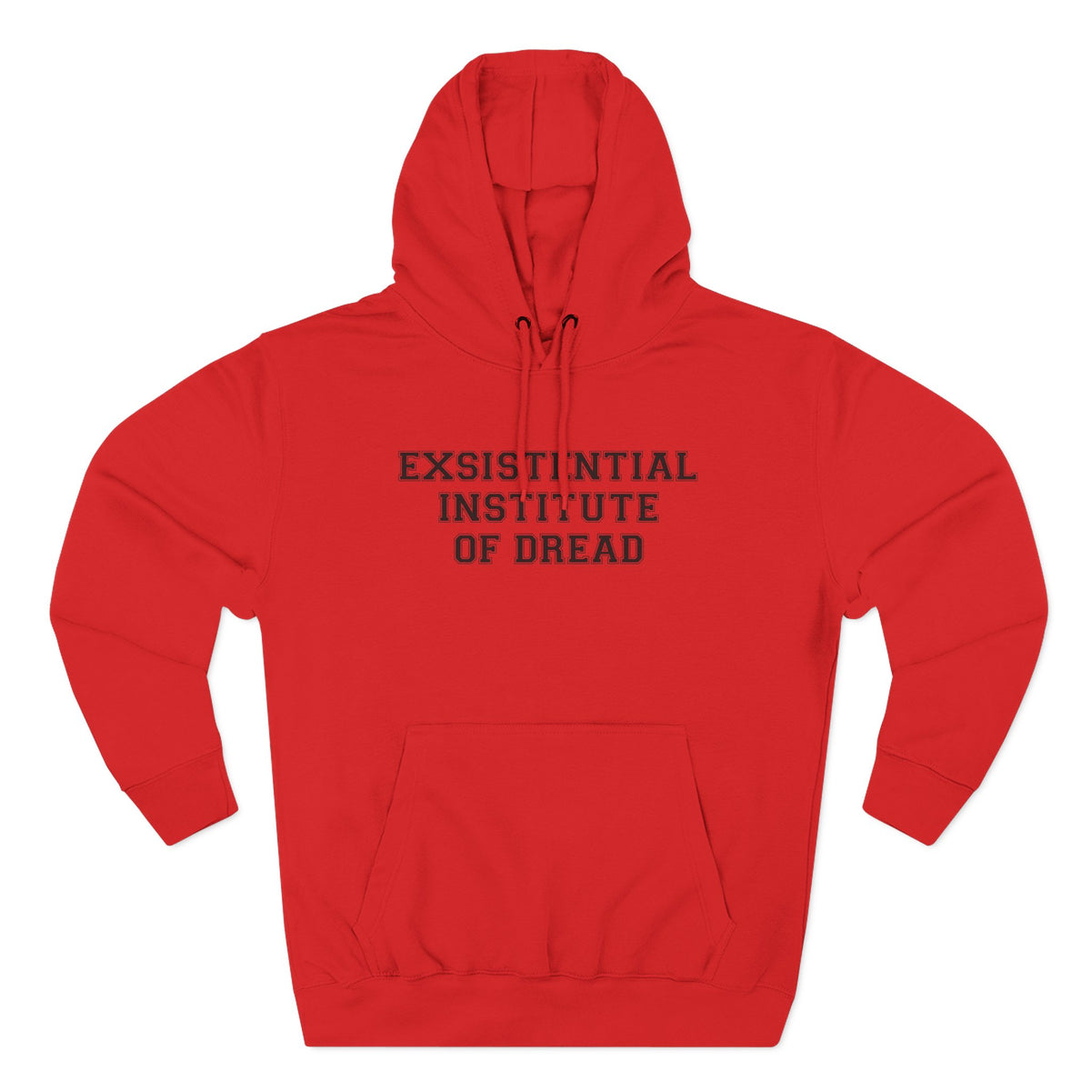 Existential Institute of Dread Hoodie - Funny Minimalist Text Sweatshirt Gift