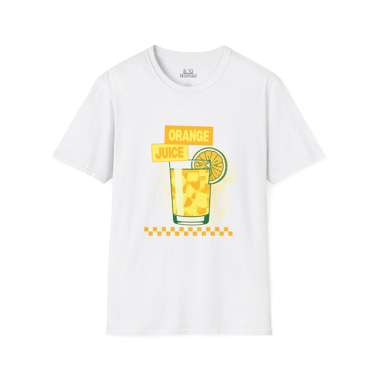 Orange Juice Tee - Retro Illustration Graphic T-Shirt