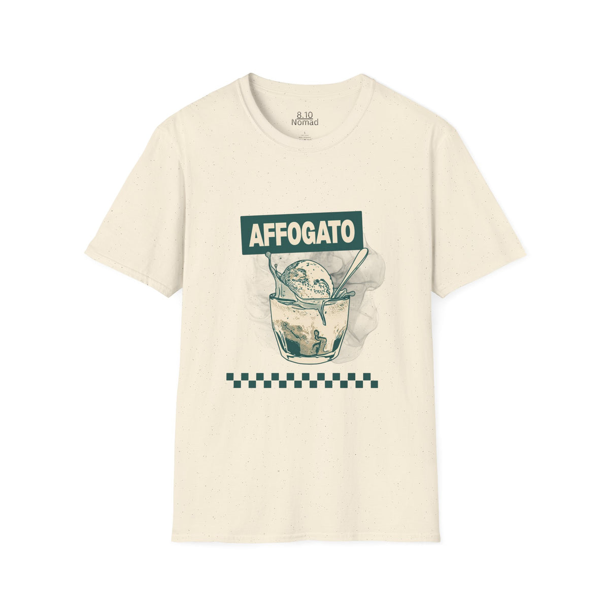 Affogato Ice Cream Tee - Retro Illustration Graphic T-Shirt