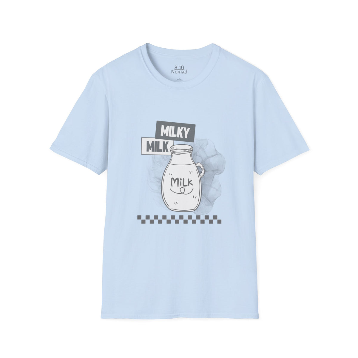Milky Milk bottle Tee - Retro Illustration Graphic T-Shirt