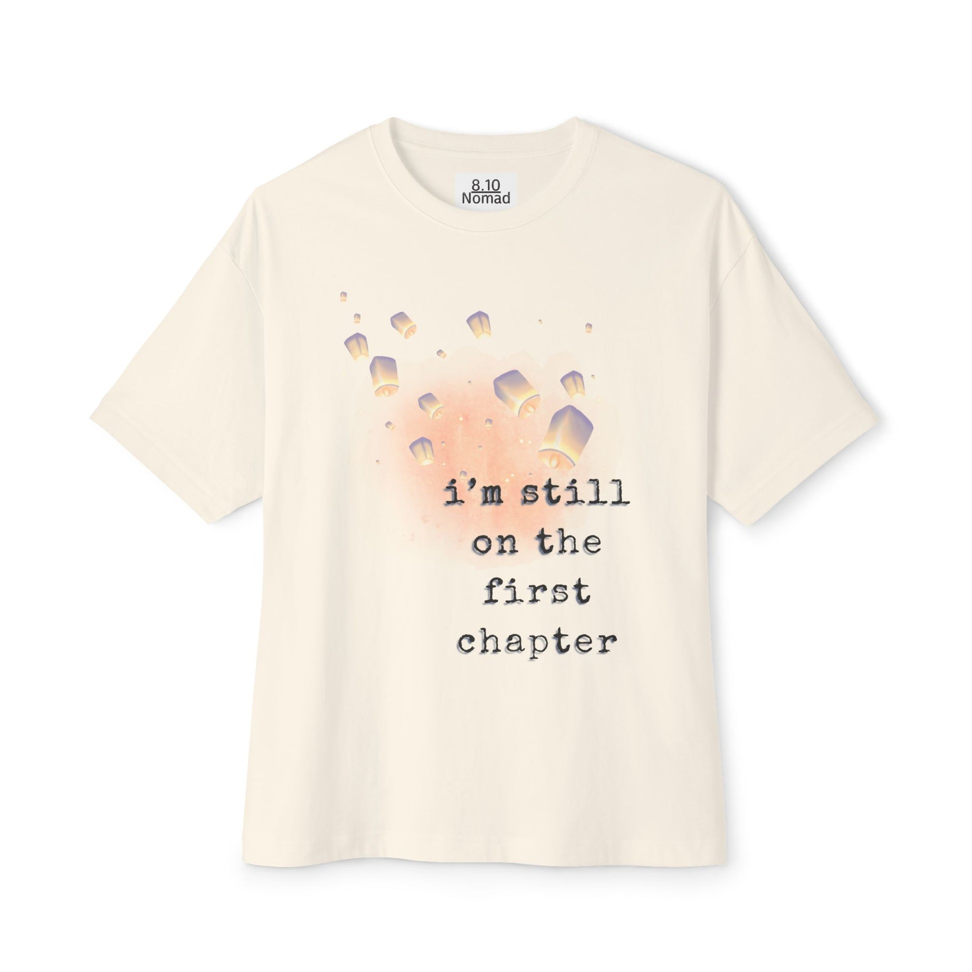 Oversized Tee — "I'm still on the first chapter"