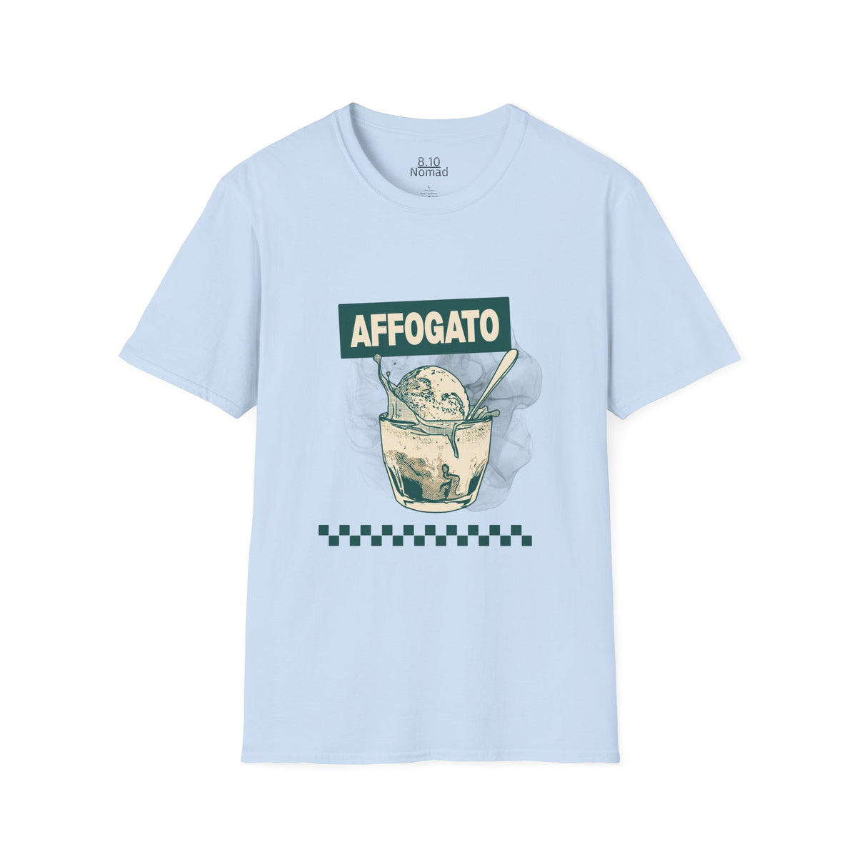 Affogato Ice Cream Tee - Retro Illustration Graphic T-Shirt
