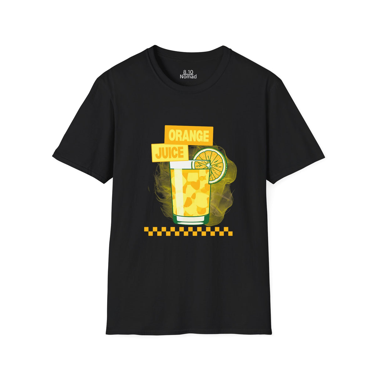 Orange Juice Tee - Retro Illustration Graphic T-Shirt