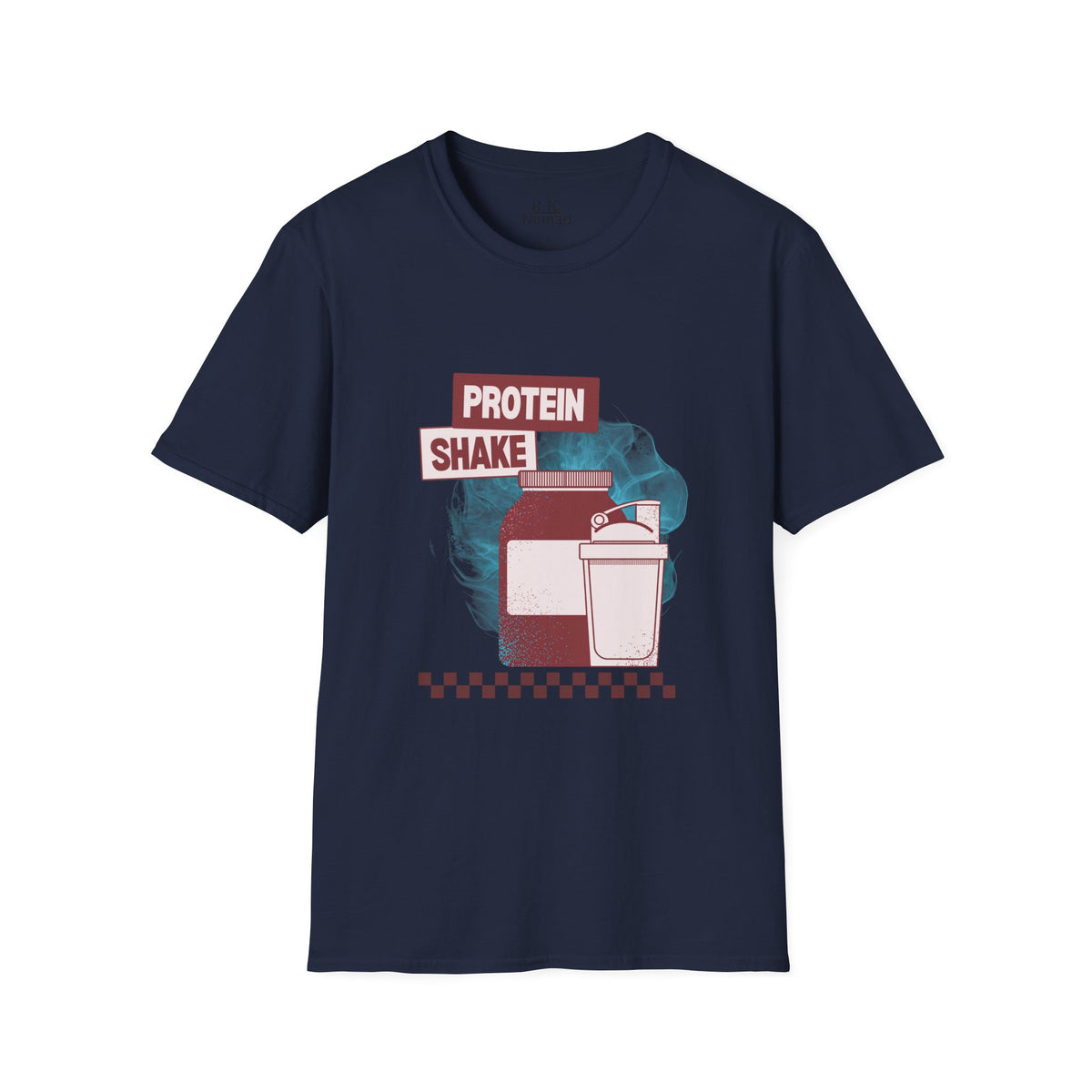 Protein Shake Tee - Retro Illustration Graphic T-Shirt