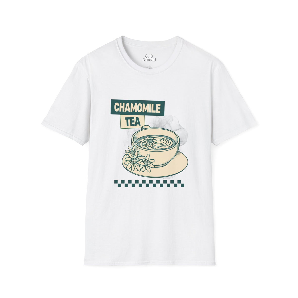 Chamomile Tea Cup Tee - Retro Illustration Graphic T-Shirt