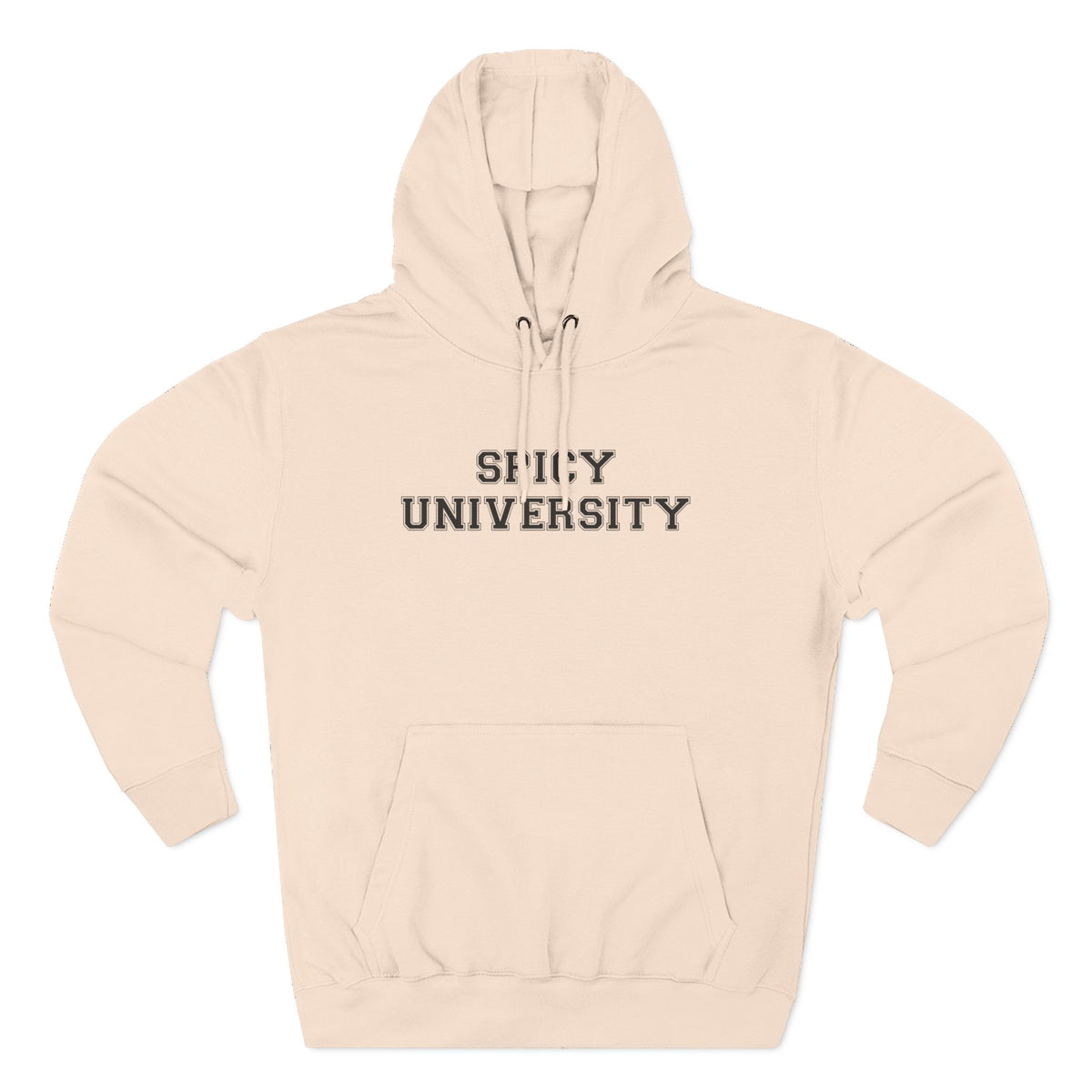Spicy University Hoodie - Funny Minimalist Text Sweatshirt Gift