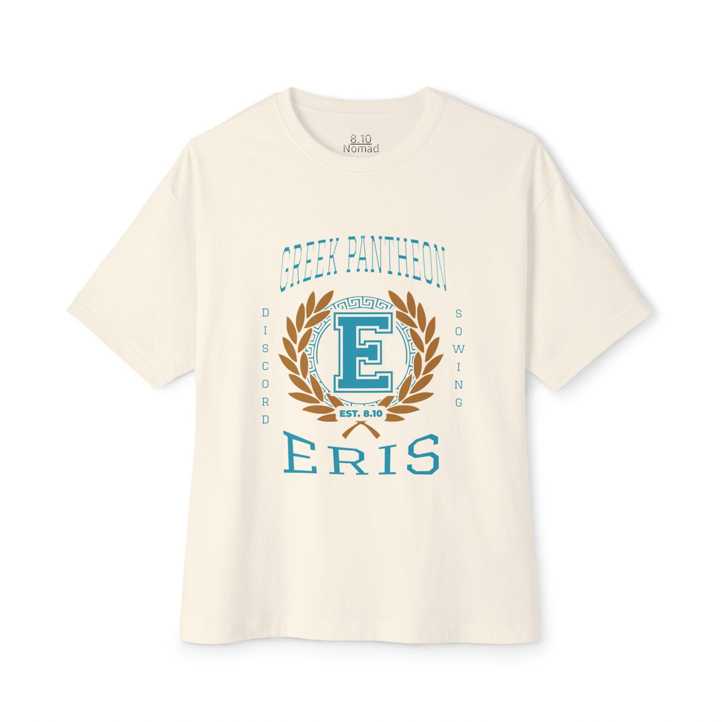 Eris Greek Mythology Tee — Pantheon-Inspired Oversized Boxy T-Shirt