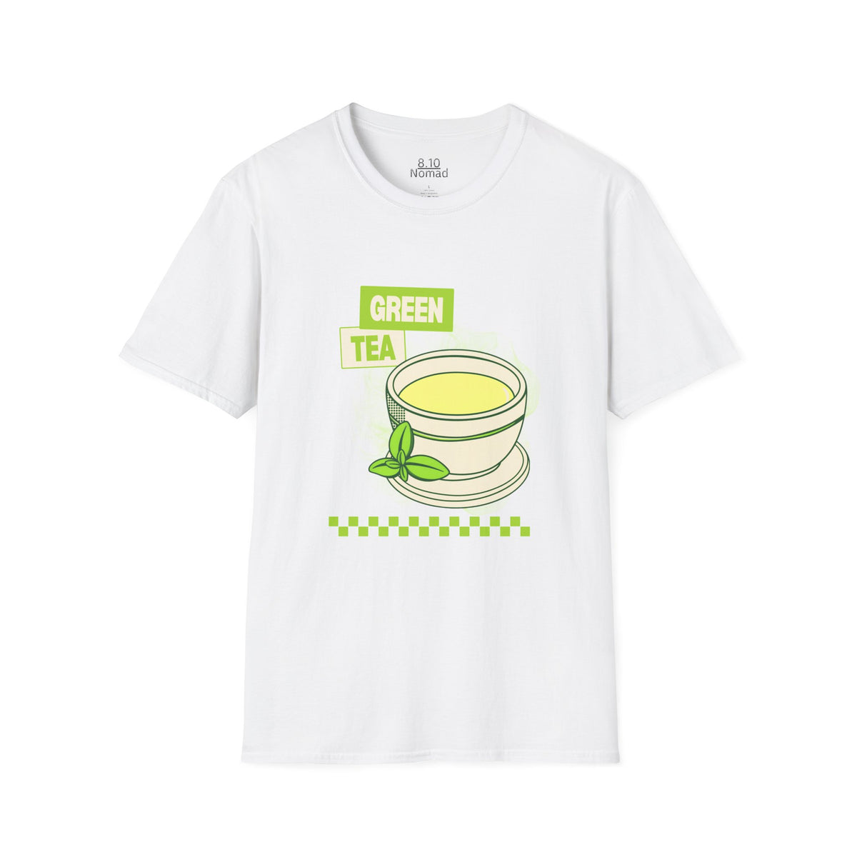 Green Tea Tee - Retro Illustration Graphic T-Shirt