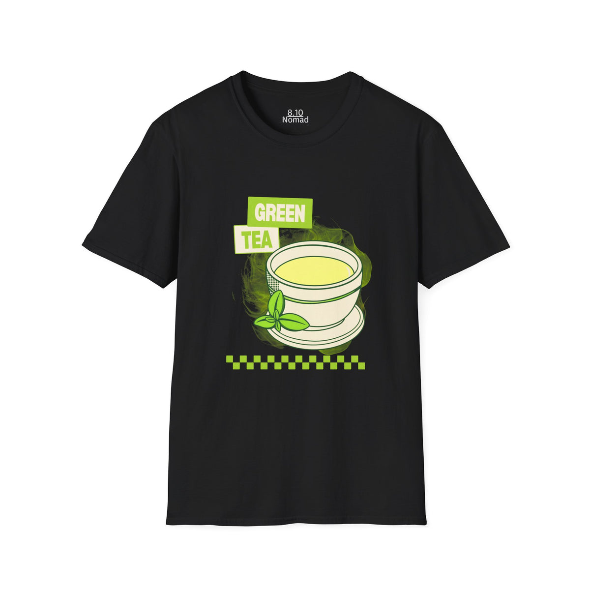 Green Tea Tee - Retro Illustration Graphic T-Shirt
