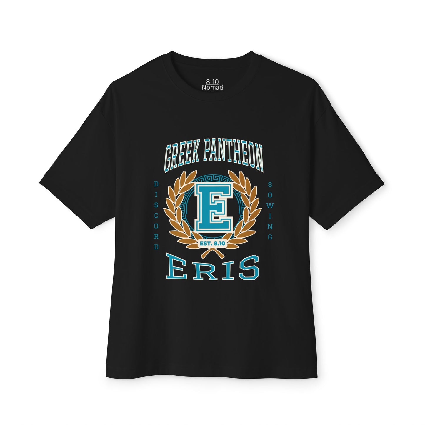 Eris Greek Mythology Tee — Pantheon-Inspired Oversized Boxy T-Shirt