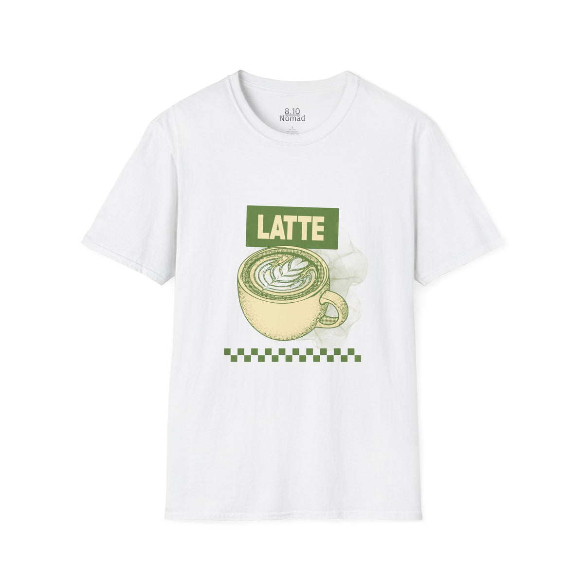Latte Tee - Retro Illustration Graphic T-Shirt