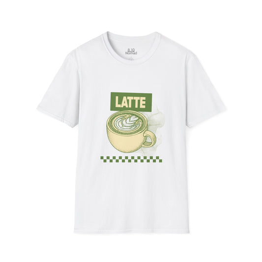 Latte Tee - Retro Illustration Graphic T-Shirt