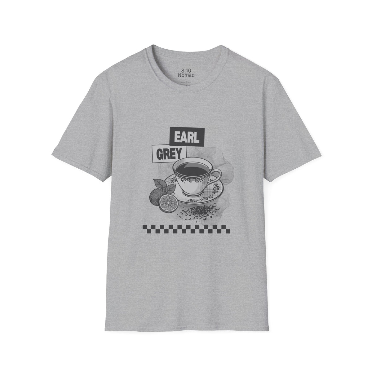 Earl Grey Tea Tee - Retro Illustration Graphic T-Shirt