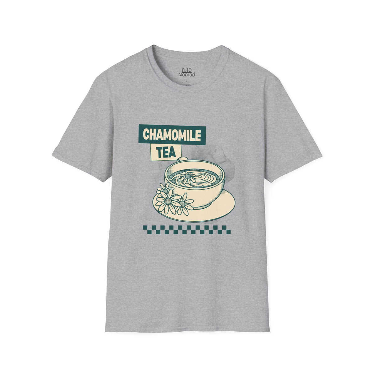 Chamomile Tea Cup Tee - Retro Illustration Graphic T-Shirt