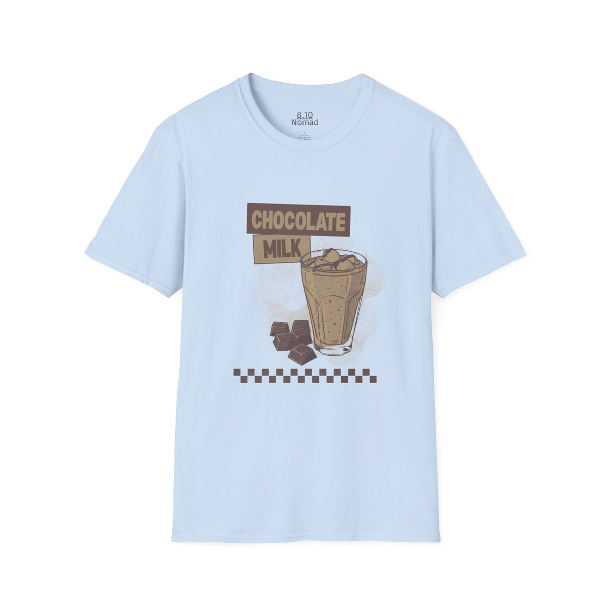 Chocolate Milk Glass Tee - Retro Illustration Graphic T-Shirt