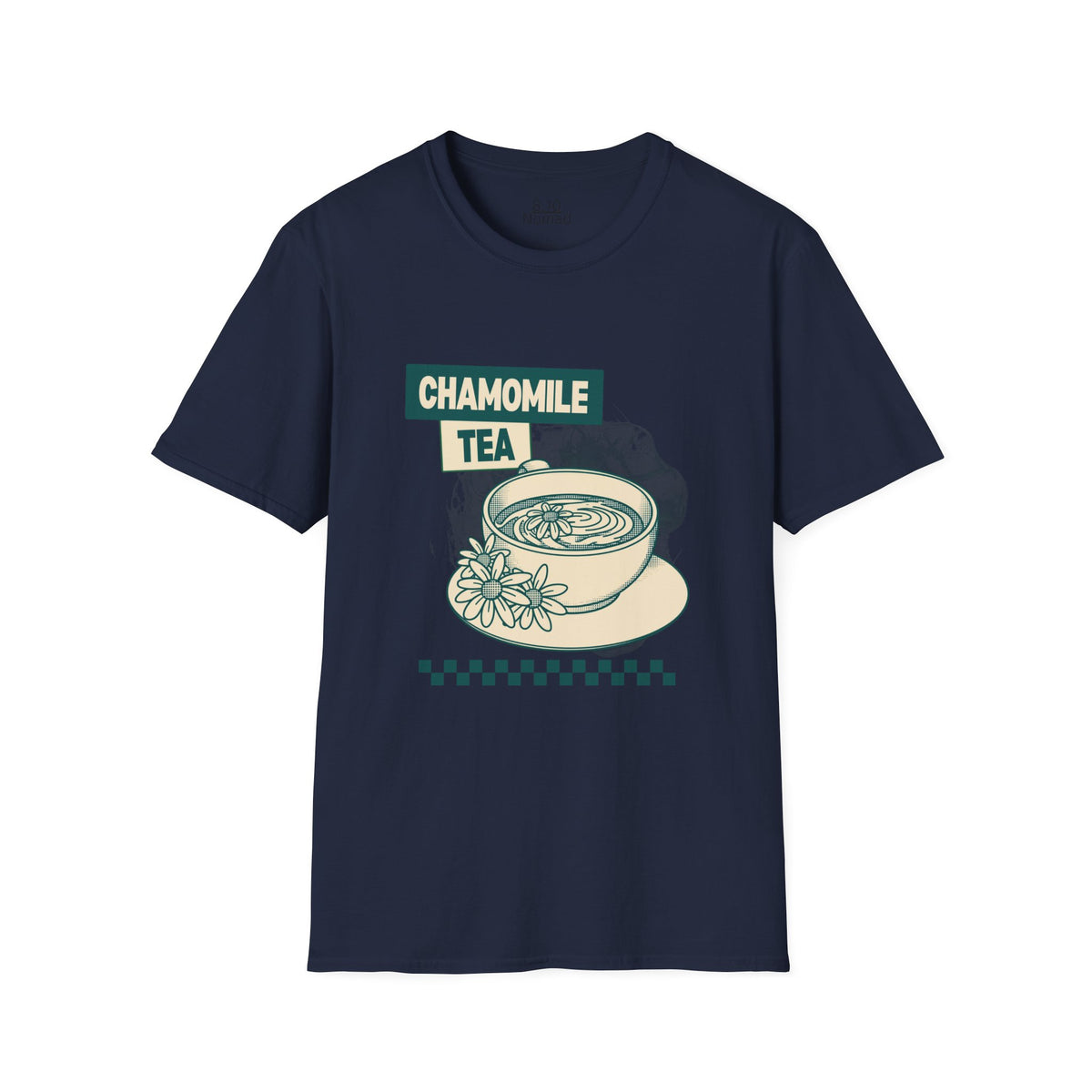 Chamomile Tea Cup Tee - Retro Illustration Graphic T-Shirt