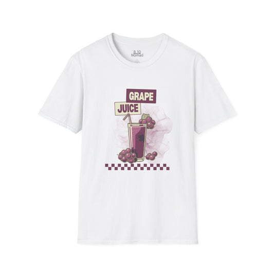 Grape Juice Tee - Retro Illustration Graphic T-Shirt